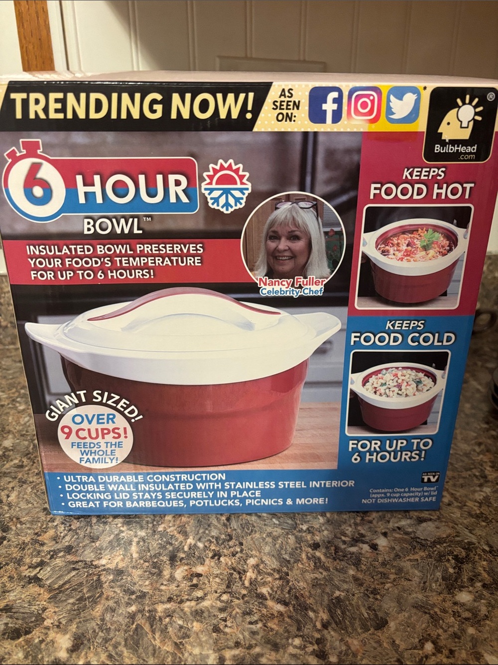6 Hour Insulated Serving Bowl Brand New Im Box